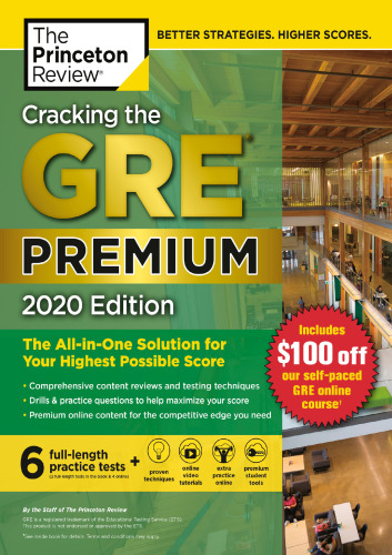 ﻿شکستن نسخه GRE Premium با 6 تست عملی ، 2020: راه حل همه در یک بالاترین امتیاز ممکن ()