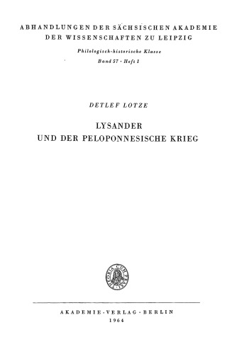 ﻿لیساندر و جنگ پلوپونز