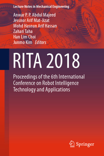 ﻿RITA 2018: مجموعه مقالات ششمین کنفرانس بین المللی فناوری و کاربردهای هوش ربات