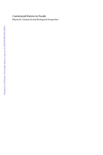 ﻿استرهای کاروتنوئید در غذاها: خواص فیزیکی ، شیمیایی و بیولوژیکی