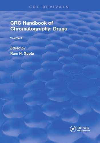 ﻿CRC Handbook of Chromatography: Drugs, Volume III