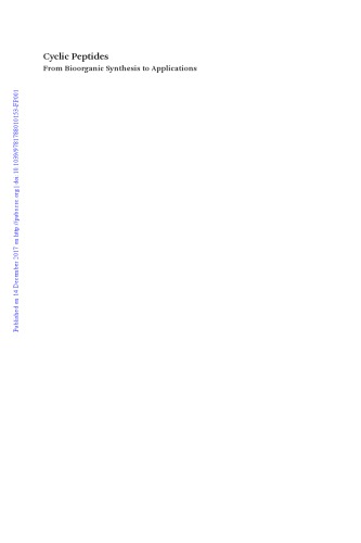 ﻿پپتیدهای حلقوی: از سنتز بیورگانیک تا کاربردها