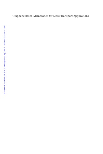 ﻿غشاهای مبتنی بر گرافن برای کاربردهای حمل و نقل انبوه