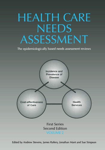 ﻿نیازسنجی مراقبت های بهداشتی، سری اول، جلد 2