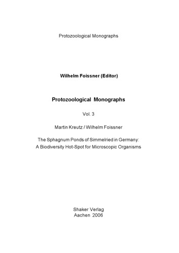 استخرهای اسپانیایی Simmelried در آلمان: یک نقطه داغ تنوع زیستی برای سازهای میکروسکوپی: v. 3