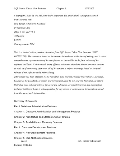 ﻿ویژگی های جدید Microsoft SQL Server 2005