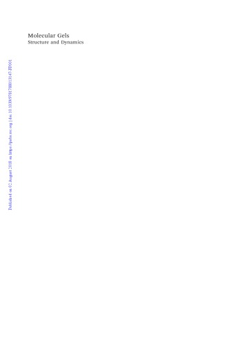 ﻿ژل های مولکولی: ساختار و دینامیک