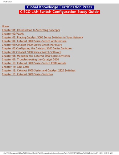 ﻿راهنمای مطالعه پیکربندی سوئیچ CCNP Cisco LAN (امتحان 640-404)