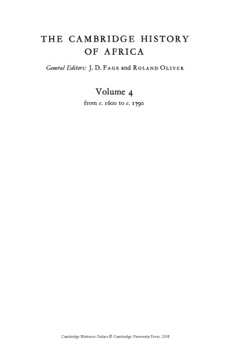 تاریخ کمبریج آفریقا (1600-1790)