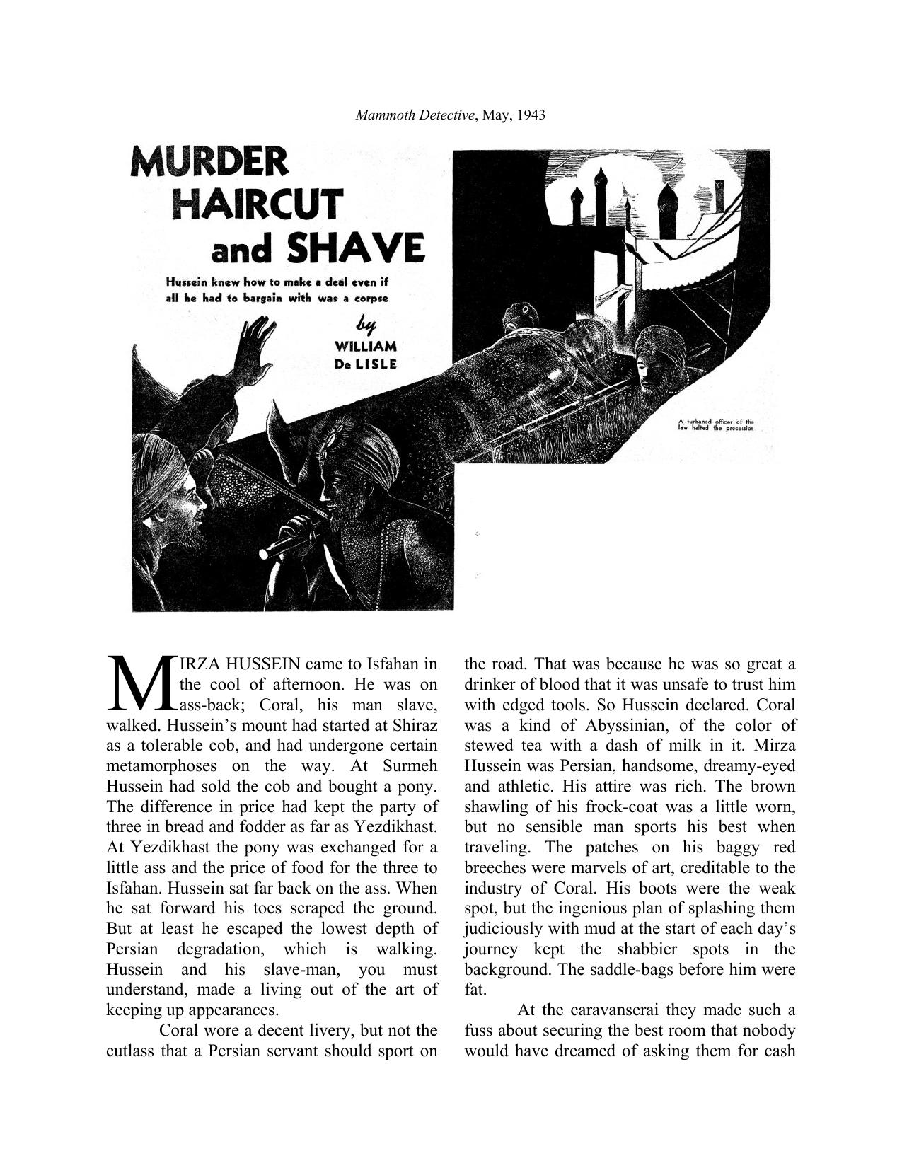 ﻿قتل، کوتاهی مو و اصلاح اثر ویلیام دی لیزل