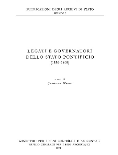 ﻿نمایندگان و فرمانداران ایالات پاپ (1550-1809)