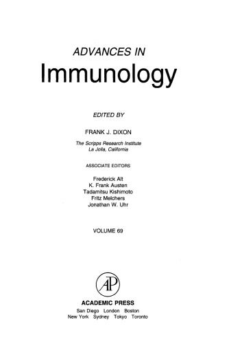 پیشرفت در ایمونولوژی، جلد. 69