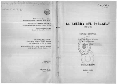 ﻿جنگ پاراگوئه 1865-1870. خلاصه تاریخی