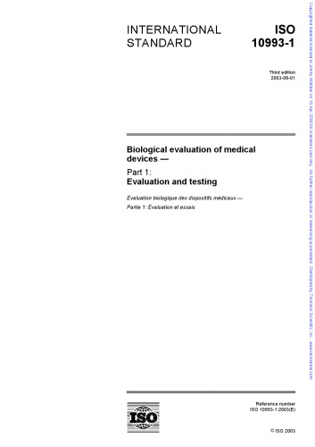 ﻿ارزیابی بیولوژیکی تجهیزات پزشکی