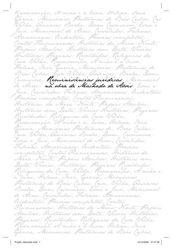 ﻿خاطرات حقوقی در آثار ماچادو د آسیس