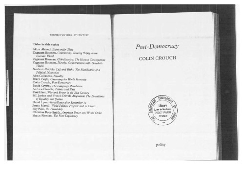 ﻿پسا دموکراسی