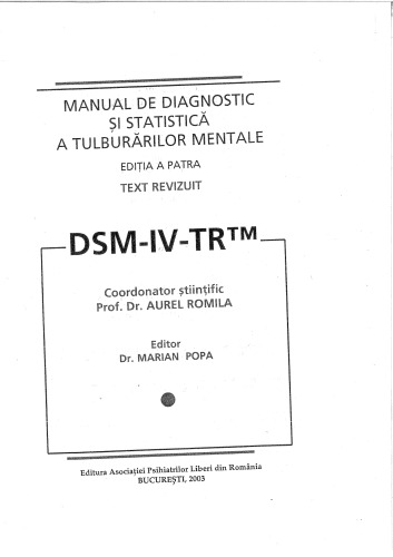 ﻿راهنمای تشخیص و آمار اختلالات روانی DSM-IV-TR