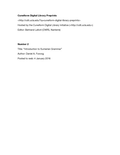 ﻿مقدمه ای بر دستور زبان سومری