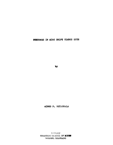 ﻿تنش ها در مجموعه های چوب دریفت معدن