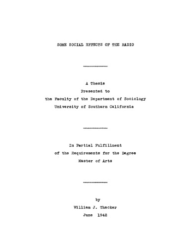 ﻿برخی از اثرات اجتماعی رادیو