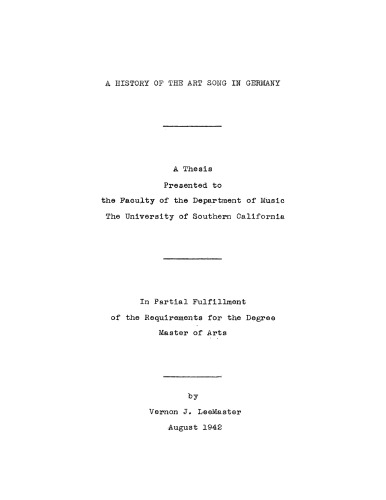 ﻿تاریخچه آهنگ هنری در آلمان