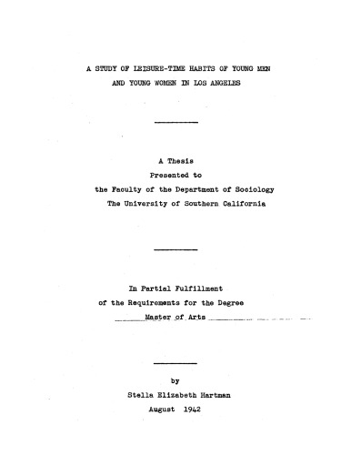 ﻿مطالعه عادات اوقات فراغت مردان و زنان جوان در لس آنجلس