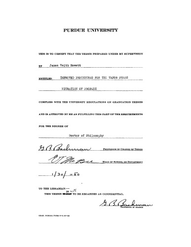 ﻿رویه های بهبود یافته برای نیتراسیون فاز بخار پروپان