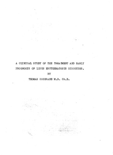 ﻿مطالعه بالینی درمان و پیش آگهی اولیه لوپوس اریتماتوز دیسکویدس