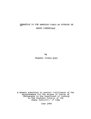 ﻿بویایی در سوسک آمریکایی که توسط پتانسیل های عصبی مورد مطالعه قرار گرفته است