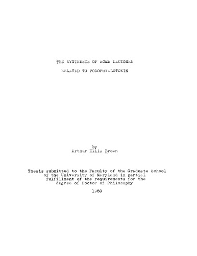 ﻿سنتز برخی از لاکتون های مرتبط با پودوفیلوتوکسین