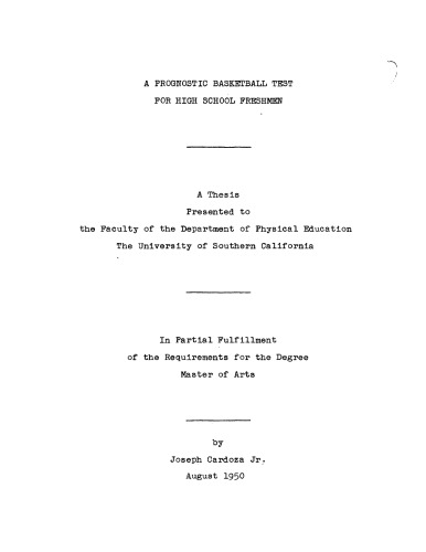 ﻿یک تست بسکتبال پیش آگهی برای دانش آموزان سال اول دبیرستان