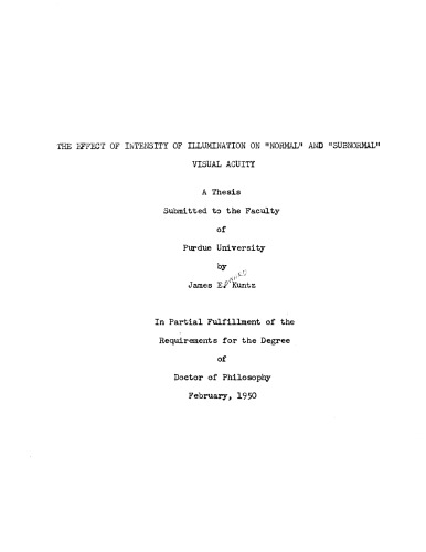 ﻿تأثیر شدت روشنایی بر حدت بینایی «عادی» و «غیر طبیعی»