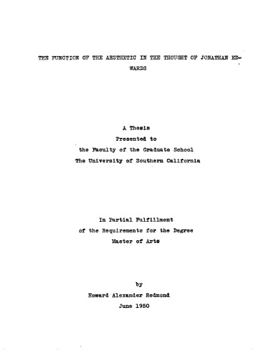 ﻿کارکرد زیبایی شناسی در اندیشه جاناتان ادواردز