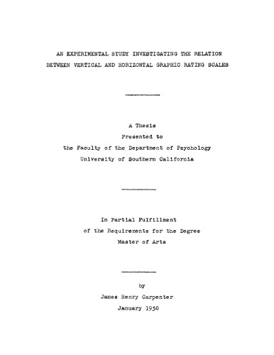 ﻿یک مطالعه تجربی بررسی رابطه بین مقیاس های درجه بندی گرافیکی عمودی و افقی