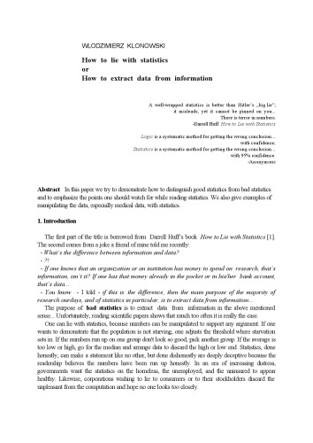 ﻿چگونه با آمار دروغ بگوییم یا چگونه داده ها را از اطلاعات استخراج کنیم