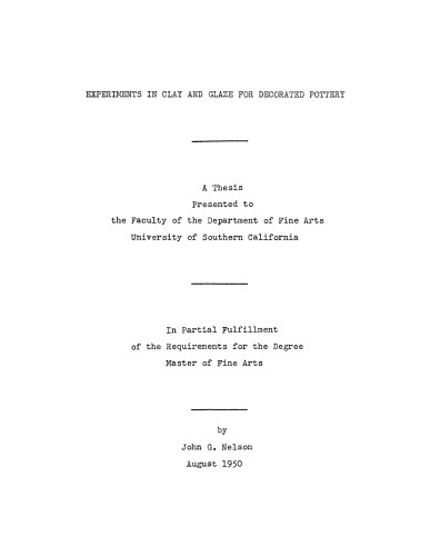 ﻿آزمایش در خاک رس و لعاب برای سفال های تزئین شده