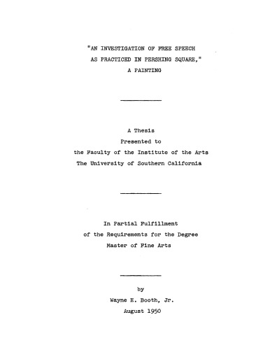 ﻿بررسی آزادی بیان طبق روال میدان پرشینگ ، یک نقاشی