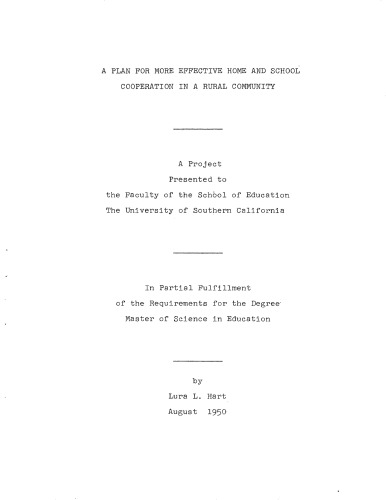 ﻿طرحی برای همکاری موثرتر خانه و مدرسه در جامعه روستایی