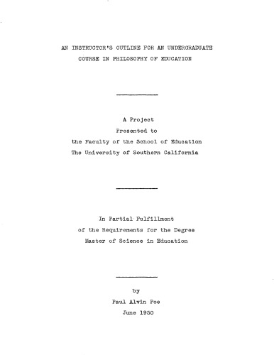 ﻿طرح یک مربی برای یک دوره کارشناسی در فلسفه آموزش