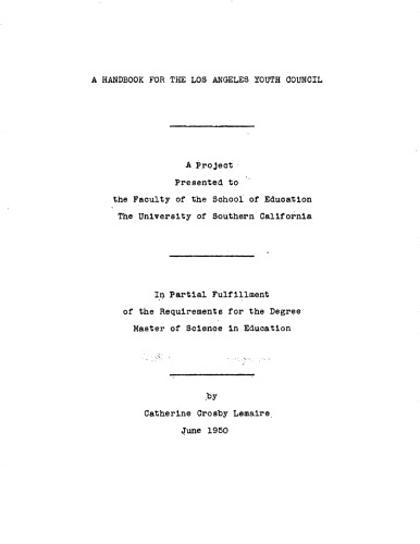 ﻿کتاب راهنما برای شورای جوانان لس آنجلس