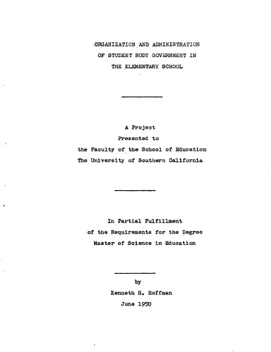 ﻿سازماندهی و اداره دولت دانش آموزی در مقطع ابتدایی