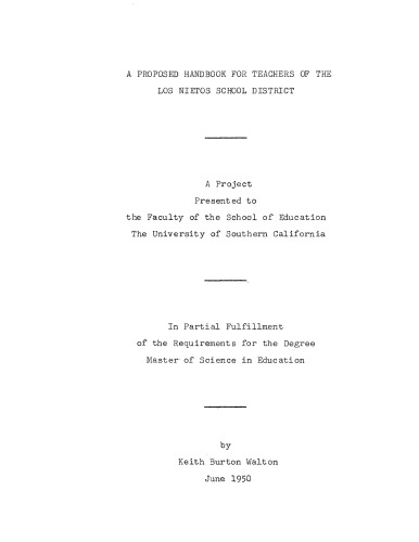 ﻿کتابچه راهنمای پیشنهادی برای معلمان ناحیه مدرسه لس نیتوس