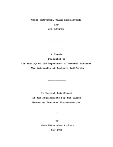﻿شیوه های تجاری، انجمن های تجاری و اقتصاد ما