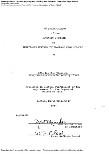 ﻿بررسی برنامه های فعالیت سی و یک دبیرستان کلاس سوم مونتانا