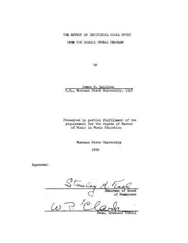 ﻿تأثیر مطالعه آواز فردی بر برنامه کرال مدرسه