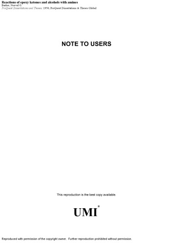 ﻿واکنش کتون های اپوکسی و الکل ها با آمین ها