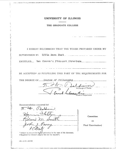 ﻿ساختار پنج پرده ای بن جانسون