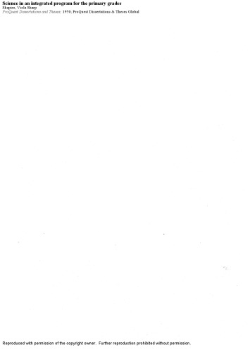 ﻿علوم در یک برنامه یکپارچه برای پایه های ابتدایی