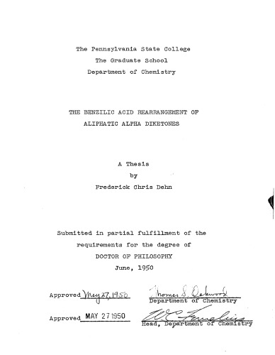 ﻿بازآرایی اسید بنزیلیک آلفا دیکتون های آلیفاتیک