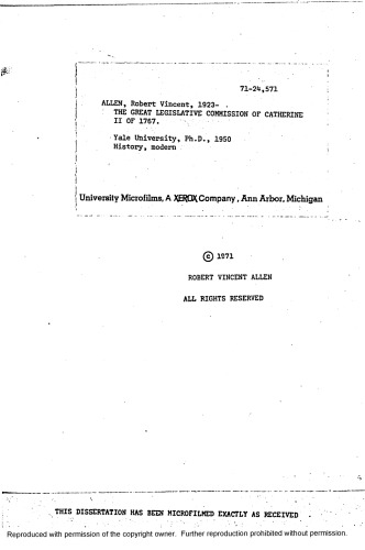 ﻿کمیسیون بزرگ قانونگذاری کاترین دوم در سال 1767